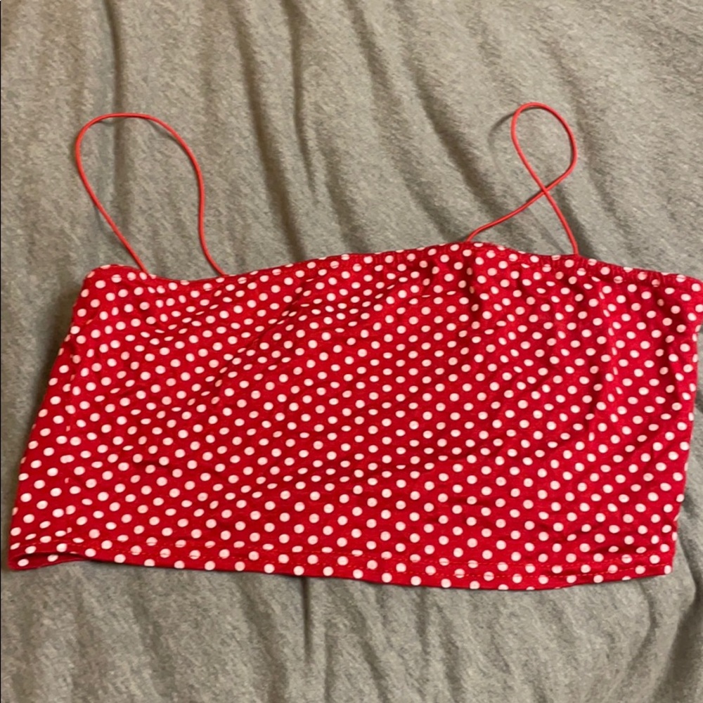 Polka dot crop top